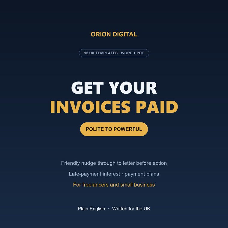 Chase unpaid invoices